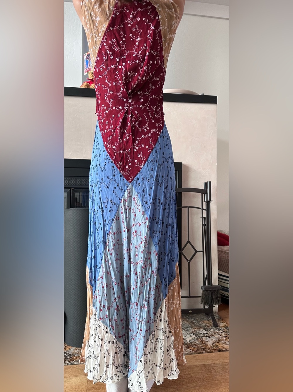 Floral patchwork maxi dress - Picture 4 of 5